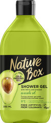 Dušas želeja ar avokado eļļu NATURE BOX Avocado 385 ml cena un informācija | Dušas želejas, eļļas | 220.lv