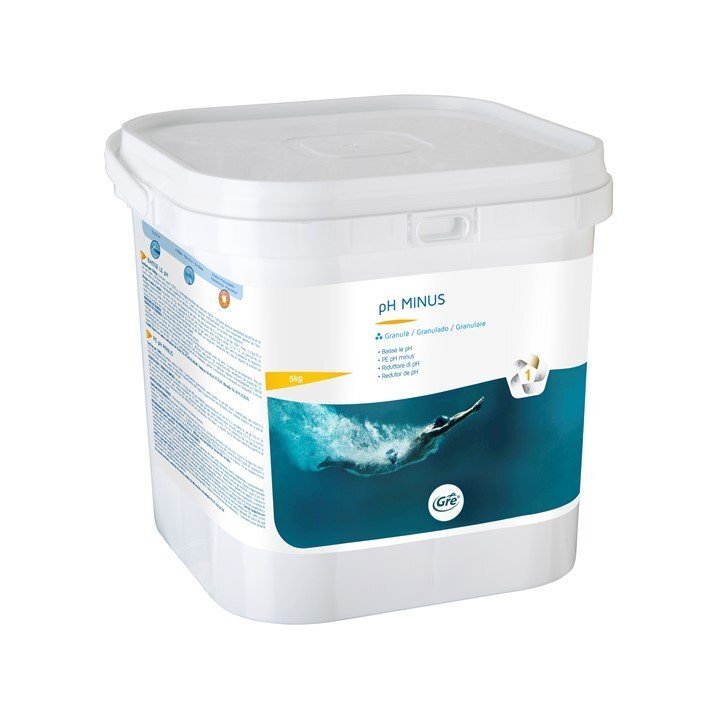Baseina ūdens kopšanas līdzeklis Gre pH Minus, 5 kg цена и информация | Baseina kopšanas līdzekļi | 220.lv