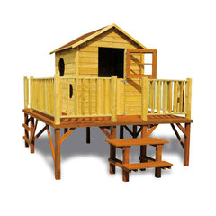 Деревянные домик "Росток" 4IQ цена и информация | Детские игровые домики | 220.lv