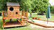 Koka mājiņa "Daigelis" 4IQ cena un informācija | Bērnu rotaļu laukumi, mājiņas | 220.lv