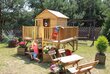 Koka mājiņa "Daigelis" 4IQ cena un informācija | Bērnu rotaļu laukumi, mājiņas | 220.lv