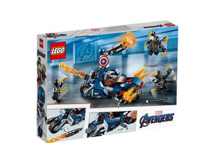 76123 LEGO® Marvel Avengers Movie 4 Капитан Америка: Атака Аутрайдеров цена и информация | Kонструкторы | 220.lv