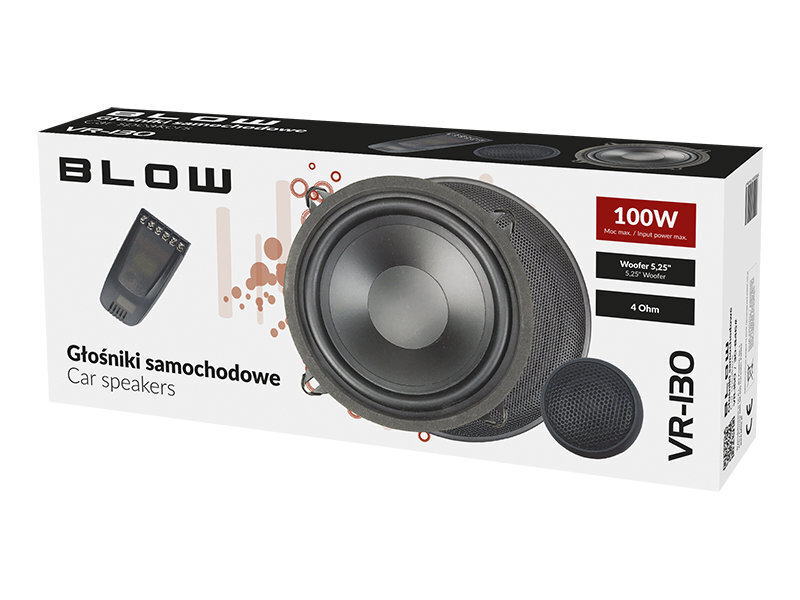 Blow VR-130 automašīnas skaļrunis цена и информация | Auto akustiskās sistēmas | 220.lv