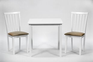 Ēdamistabas komplekts Rosella/Milano, balts цена и информация | Комплекты мебели для столовой | 220.lv