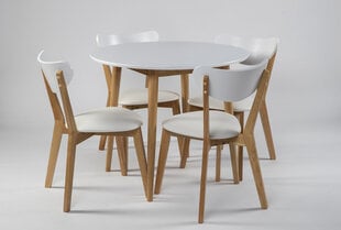 Столовый комплект Veneto, белый/коричневый цена и информация | Комплекты мебели для столовой | 220.lv