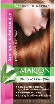 Krāsojošais šampūns Marion 40 ml, 64 Natural Brown cena un informācija | Matu krāsas | 220.lv