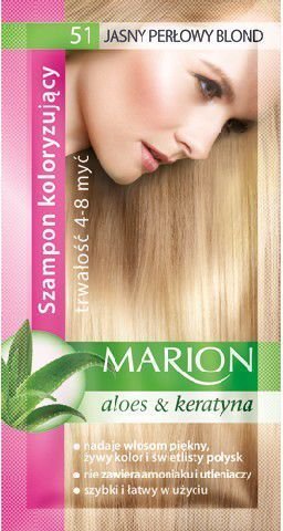 Krāsojošs matu šampūns Marion 40 ml, 51 Bright Pearl Blonde cena un informācija | Matu krāsas | 220.lv