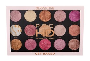 Mirdzoša kosmētikas palete Makeup Revolution HD Pro Amplified Get Baked HD 37.5 g cena un informācija | Bronzeri, vaigu sārtumi | 220.lv