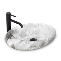 Умывальник REA Roxy, 49 см, light grey stone цена и информация | Раковины | 220.lv