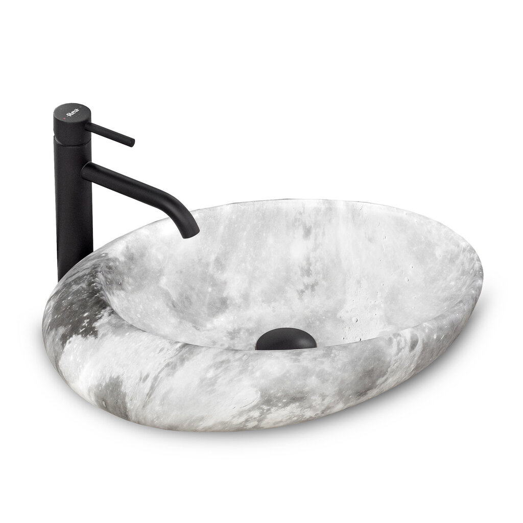 Izlietne REA Roxy, 49 cm, light grey stone цена и информация | Izlietnes | 220.lv
