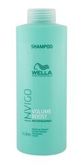 Šampūns plāniem un novājinātiem matiem Wella Professionals Invigo Volume Boost 1000 ml cena un informācija | Šampūni | 220.lv