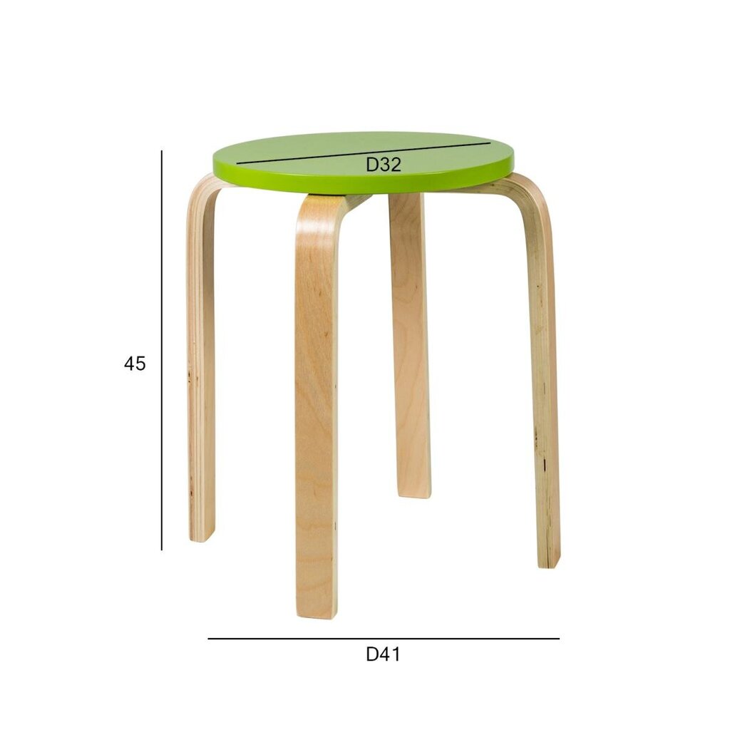Taburete Sixty, zaļa cena un informācija | Virtuves un ēdamistabas krēsli | 220.lv