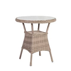 Āra galds Toscana, 73x65 cm, brūns цена и информация | Столы для сада | 220.lv