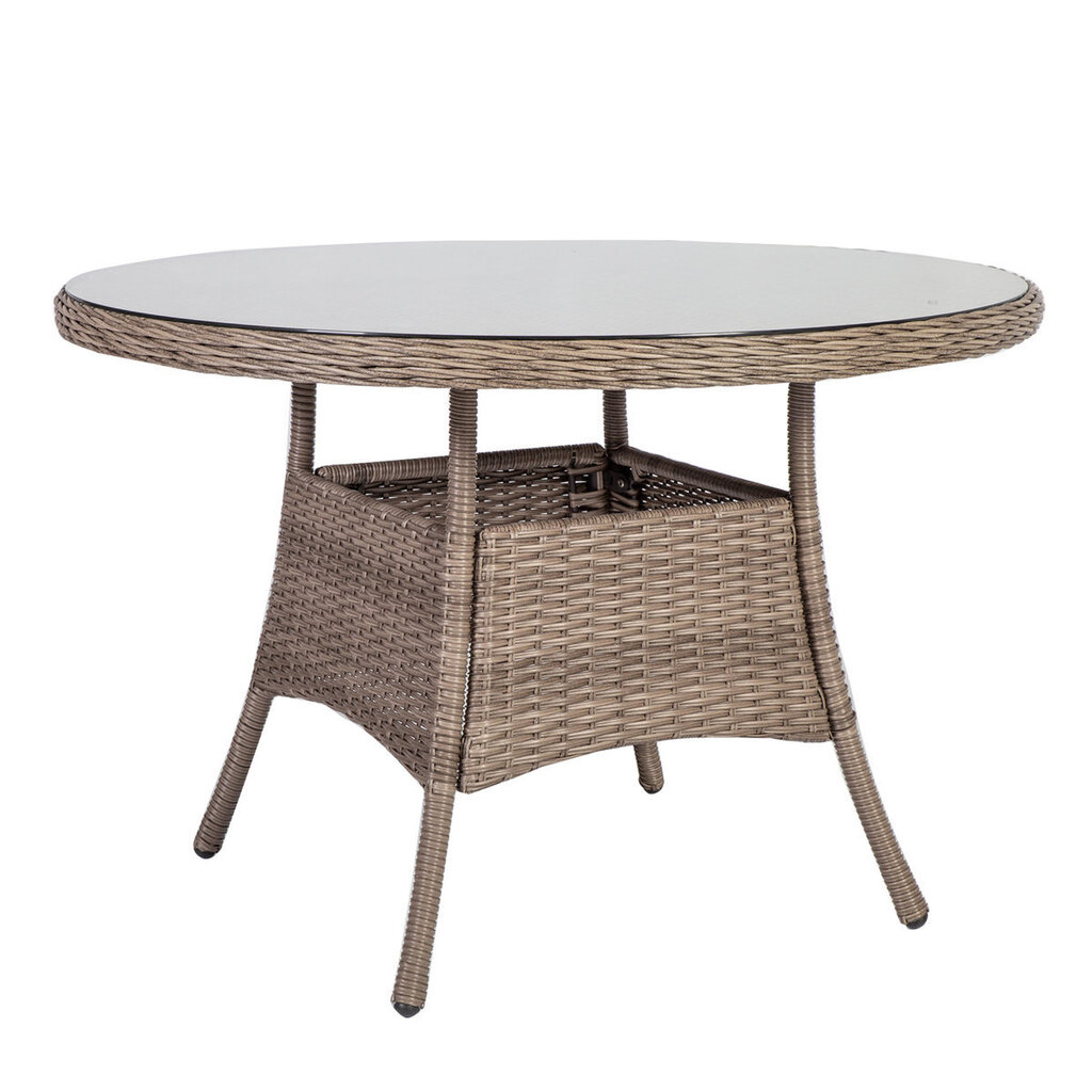 Āra galds Toscana, 73x110 cm, brūns цена и информация | Dārza galdi | 220.lv