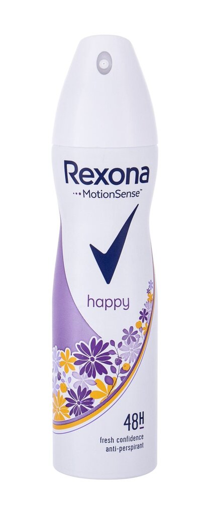 Izsmidzināmais dezodorants - antiperspirants Rexona Motion Sense Happy Morning sievietēm 150 ml cena un informācija | Dezodoranti | 220.lv