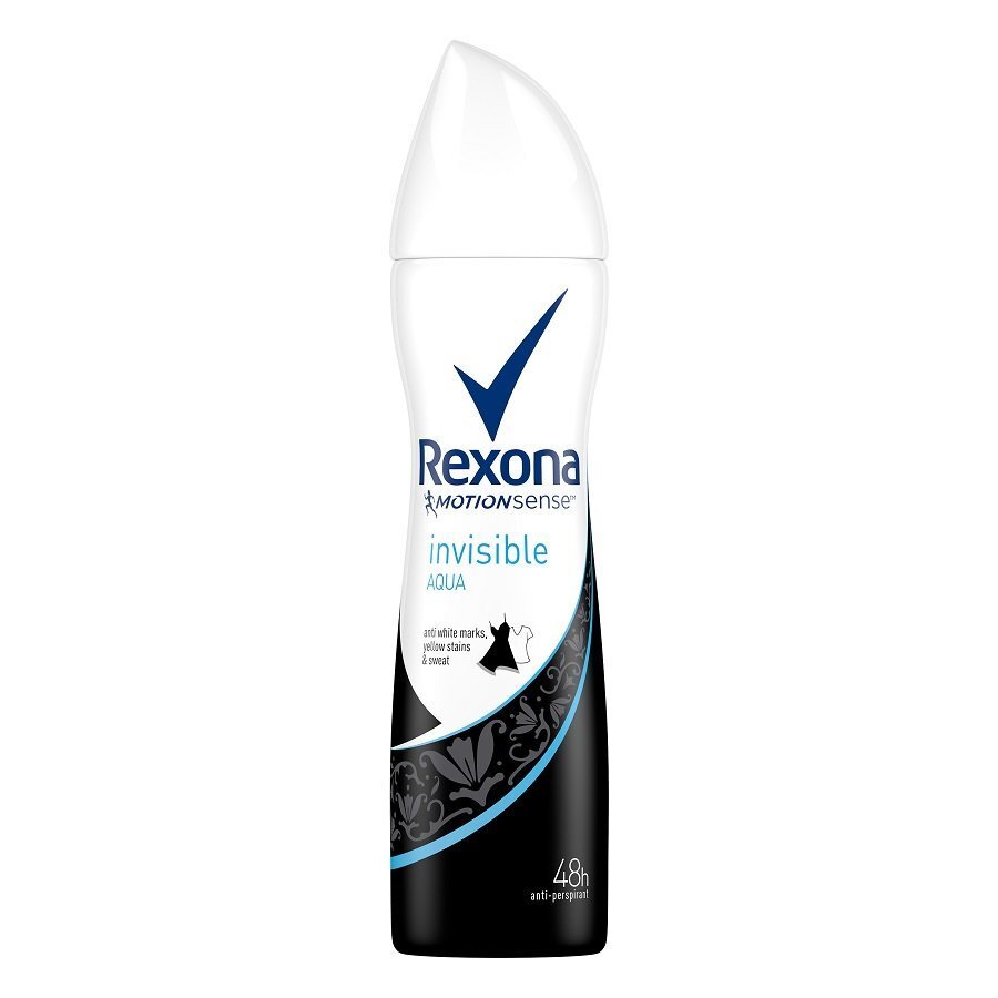 Izsmidzināmais dezodorants - antiperspirants Rexona Motion Sense Invisible Aqua sievietēm 150 ml cena un informācija | Dezodoranti | 220.lv