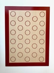 Silikona paklājs Macarons 30x40 cm cena un informācija | Cepamais papīrs, trauki, formas | 220.lv