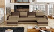 Universāls mīkstais stūra dīvāns Marion, brūns цена и информация | Stūra dīvāni | 220.lv