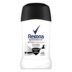 Zīmuļa dezodorants - antiperspirants Rexona Motion Sense Active Protection+ Invisible sievietēm 40 ml cena un informācija | Dezodoranti | 220.lv