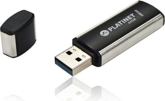 Platinet X-DEPO PMFU364 64GB USB 3.0 Zibatmiņa Melna cena un informācija | USB Atmiņas kartes | 220.lv