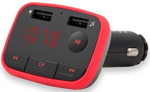 Savio TR-10, sarkans Bluetooth FM modulators cena un informācija | FM Modulatori | 220.lv
