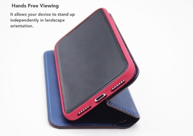 VixFox Smart Folio Case for Samsung S9 navy blue cena un informācija | Telefonu vāciņi, maciņi | 220.lv