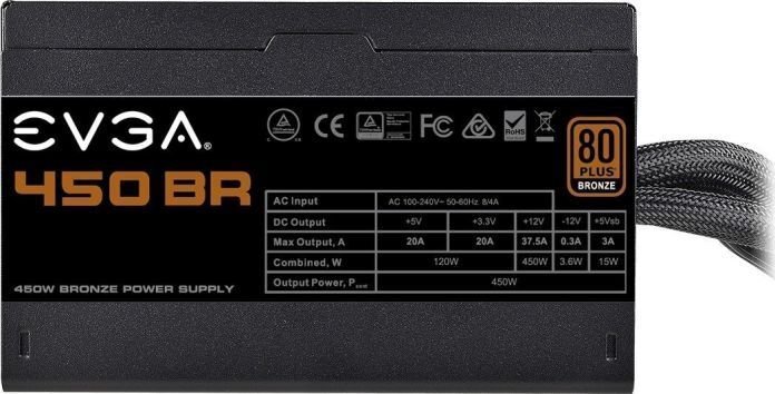 EVGA 100-BR-0450-K2 цена и информация | Barošanas bloki (PSU) | 220.lv