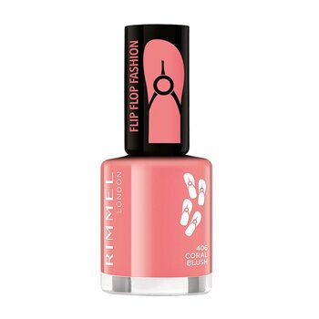 Rimmel London 60 Seconds Super Shine лак для ногтей 8 мл, 406 Coral Blush цена и информация | Лаки для ногтей, укрепители | 220.lv