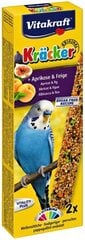 Лакомство с фруктами для волнистых попугаев Vitakraft Kracker, 2 шт. цена и информация | Корм для птиц | 220.lv