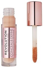 Tonējošais krēms Makeup Revolution London Conceal & Define 4 g, C10 цена и информация | Пудры, базы под макияж | 220.lv