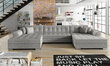 Universāls mīkstais stūra dīvāns Vento, pelēks цена и информация | Stūra dīvāni | 220.lv