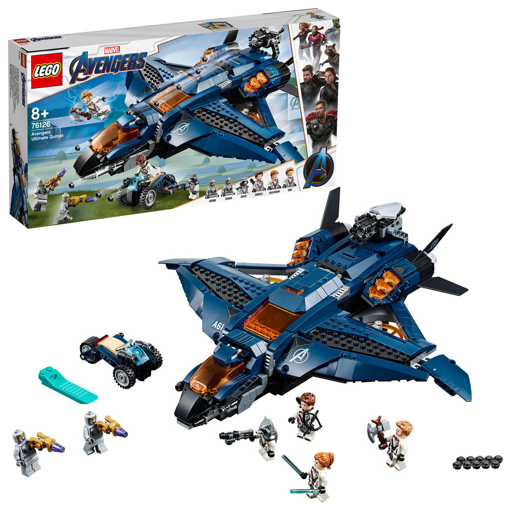 76126 LEGO® Marvel Avengers Movie 4 Модернизированный квинджет Мстителей  Quinjet цена | 220.lv