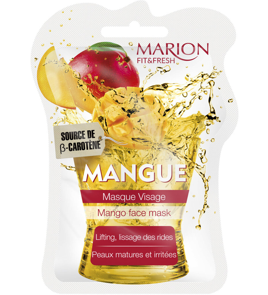 Sejas maska ar mango, sausai un nobriedušai ādai Marion Mango 7,5ml cena un informācija | Sejas maskas, acu maskas | 220.lv