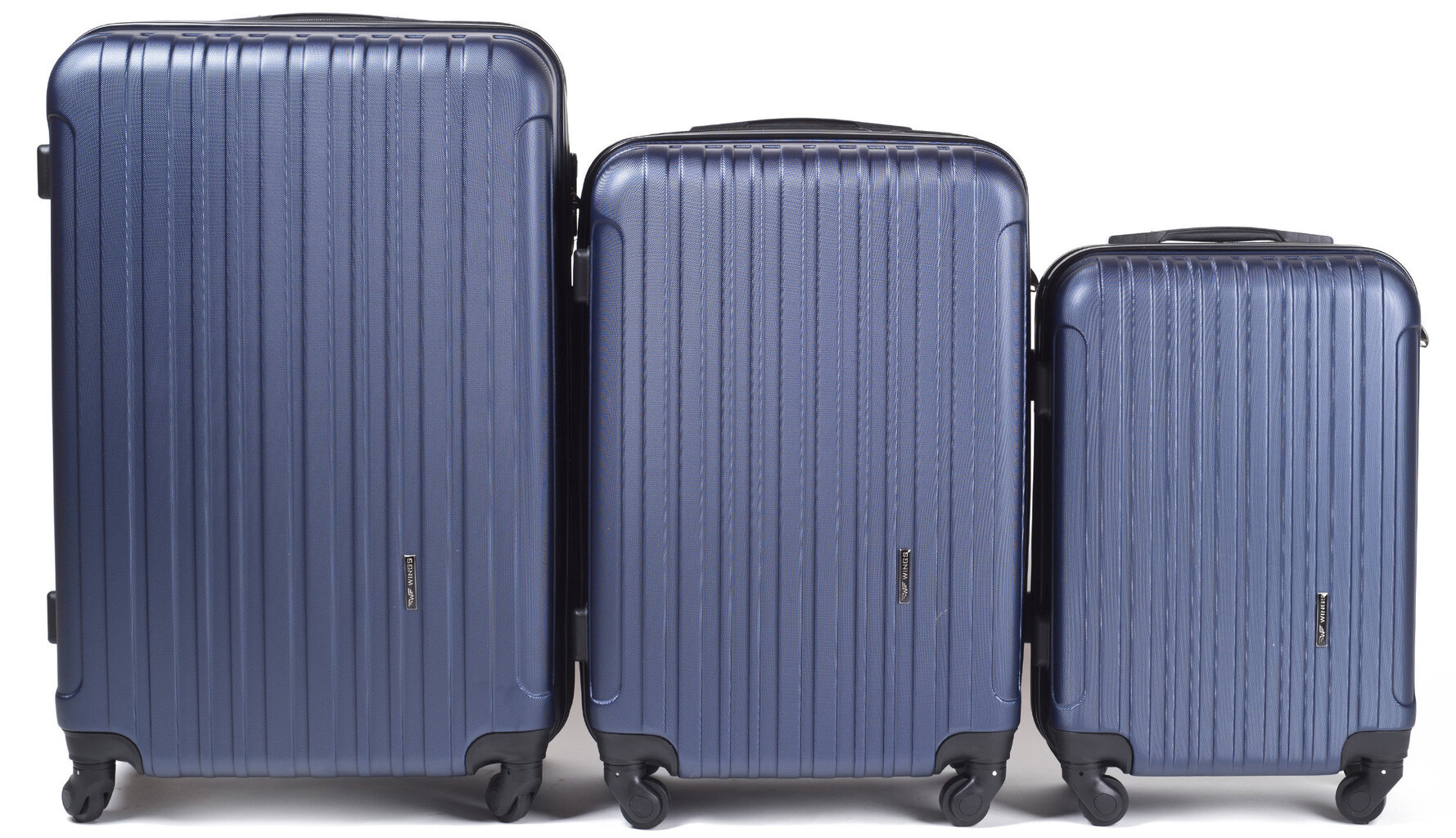 3 koferu komplekts Wings 2011-3, tumši zils cena un informācija | Koferi, ceļojumu somas | 220.lv