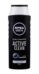 Šampūns matiem Nivea Men Active Clean vīriešiem 400 ml cena un informācija | Šampūni | 220.lv