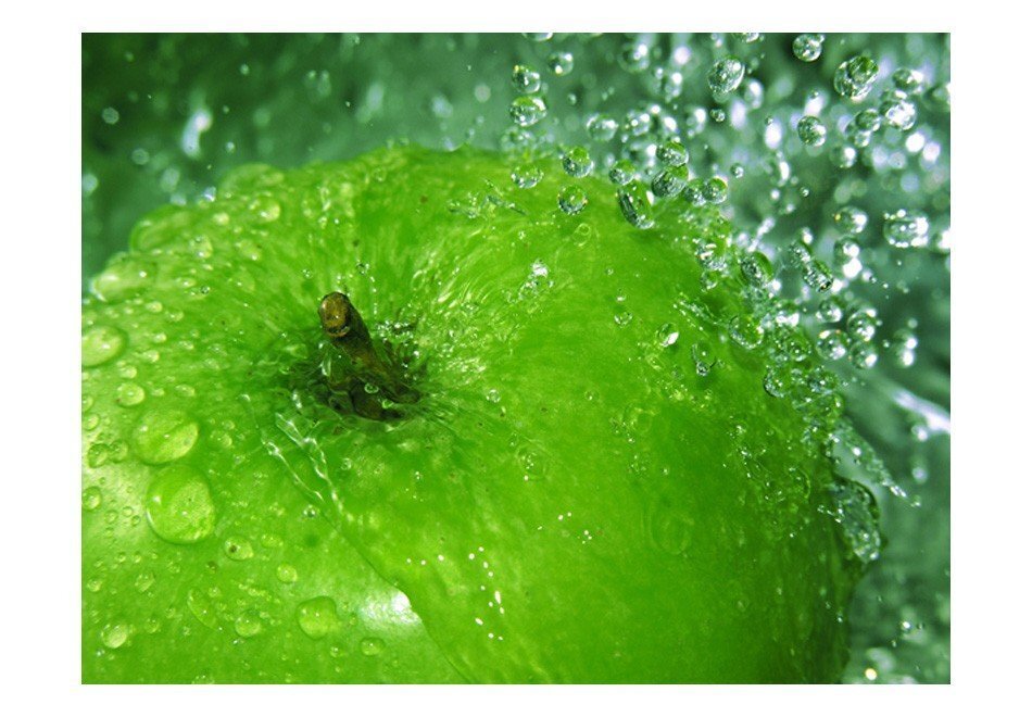 Fototapete - Zaļais ābols cena un informācija | Fototapetes | 220.lv