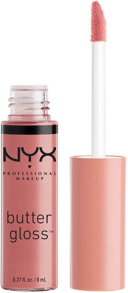 Lūpu spīdums NYX Professional Makeup Butter Gloss 8 ml, BLG07 Tiramisu цена и информация | Lūpu krāsas, balzāmi, spīdumi, vazelīns | 220.lv