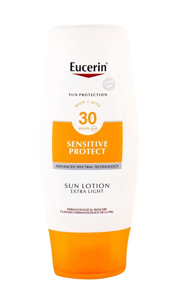 No saules aizsargājošs losjons Eucerin Sensitive Protect Extra Light SPF30 150 ml cena un informācija | Sauļošanās krēmi | 220.lv