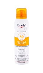 No saules aizsargājošs izsmidzināms losjons Eucerin Transparent Dry Touch SPF50 200 ml cena un informācija | Sauļošanās krēmi | 220.lv