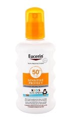 Izsmidzināms saules aizsarglīdzeklis bērniem Eucerin Sensitive Protect SPF50+ 200 ml cena un informācija | Bērnu kosmētika, līdzekļi jaunajām māmiņām | 220.lv