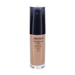 Grima pamats Shiseido Liquid Luminizing Fluid Foundation Synchro Skin Glow SPF 20 Golden 2 #f5cc9d, 30 ml cena un informācija | Grima bāzes, tonālie krēmi, pūderi | 220.lv