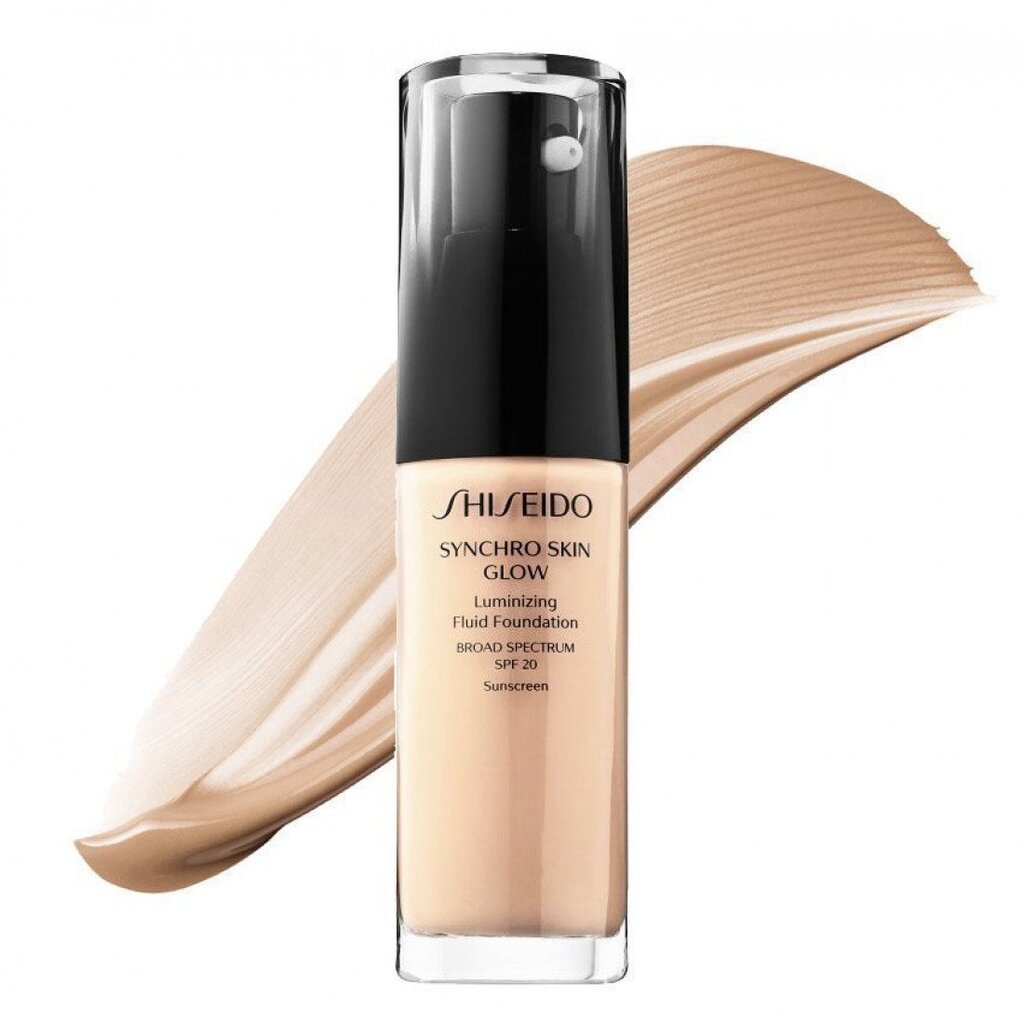 Grima bāze Shiseido Synchro Skin Glow Luminizing Fluid SPF 20, Neutral 4, 30 ml cena un informācija | Grima bāzes, tonālie krēmi, pūderi | 220.lv