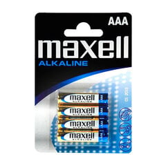 Baterijas Maxell, 4 gab. cena un informācija | Baterijas | 220.lv