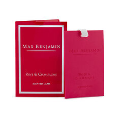 Ароматическая карточка Max Benjamin Rose & Champagne цена и информация | Ароматы для дома | 220.lv