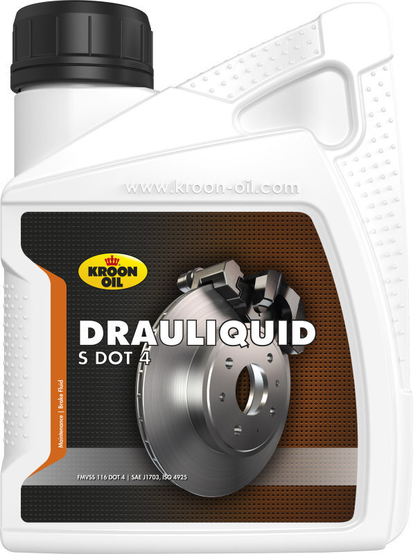 Bremžu šķidrums KROON-OIL DRAULIQUID-S DOT 4, 500 ml цена и информация | Eļļas citām autodaļām | 220.lv