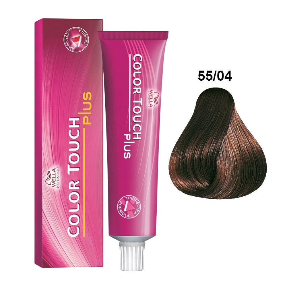 Matu krāsa Wella Professionals Color Touch Plus 60 ml, 55/04 цена и информация | Matu krāsas | 220.lv