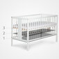 Gulta Marsell, 70x140 cm, balta цена и информация | Zīdaiņu gultas | 220.lv