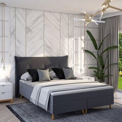 Кровать Satli I, 180x200 см, серая цена и информация | Кровати | 220.lv