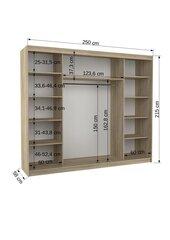 Шкаф Sharon, коричневый цена и информация | Шкафы | 220.lv