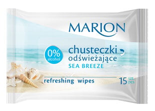 Увлажняющие салфетки для лица Marion Sea Breeze 15 шт. цена и информация | Средства для очищения лица | 220.lv